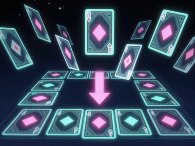 Hi-Lo Kartenspiel mit leuchtenden Neon-Karten und Multiplikatoren bei XON Casino